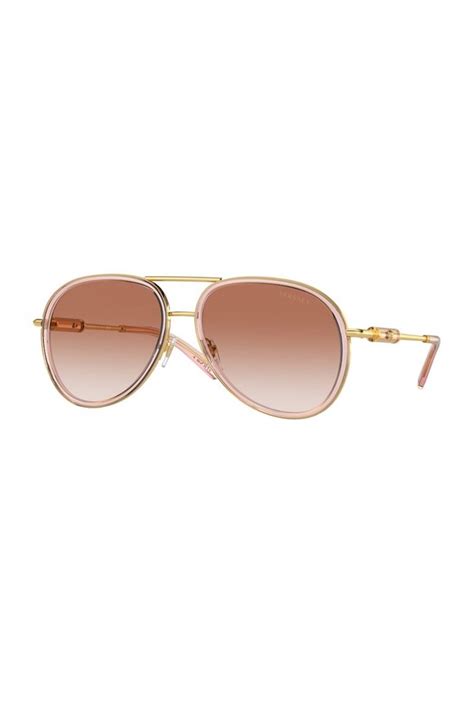 Versace VE2260 100213 Sunglasses Transparent Brown/Gold